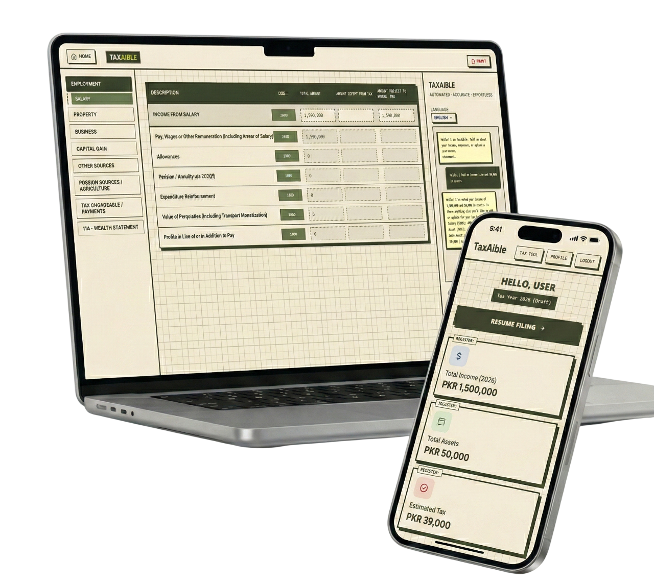 TaxAible Dashboard Preview